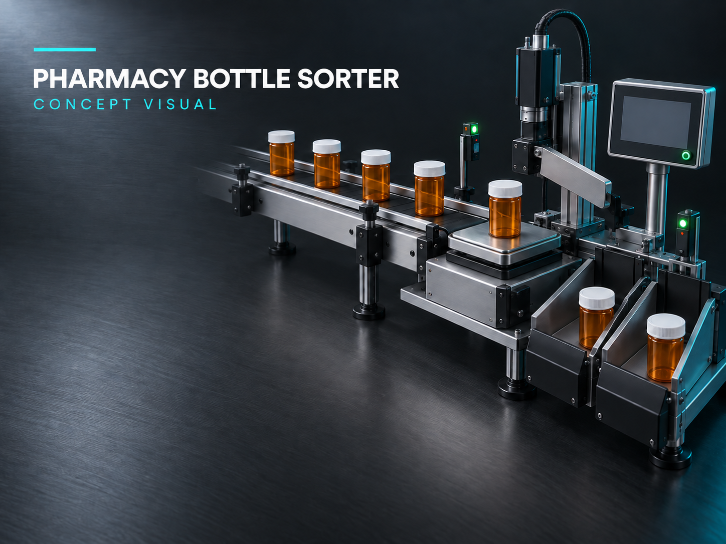 Pharmacy bottle sorter concept presentation